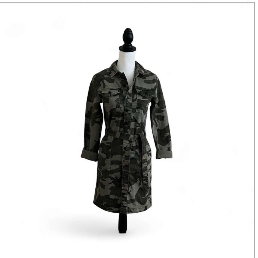 KanCan Camouflage Long Sleeve Dress, size XS